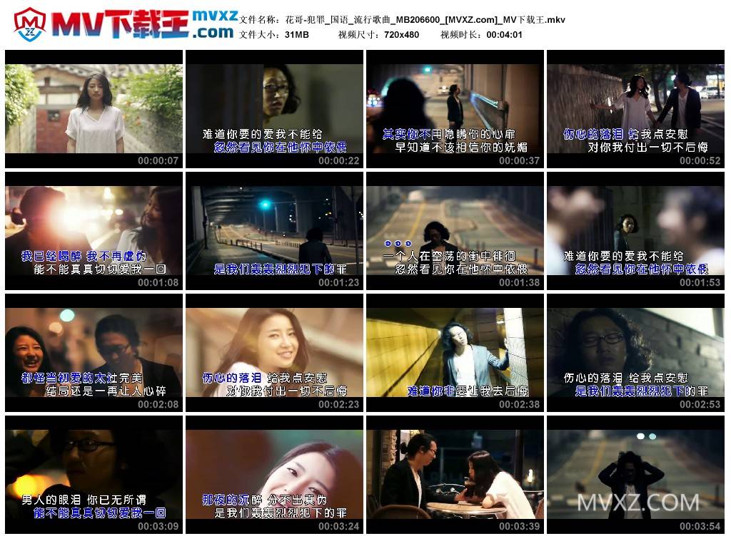 花哥-犯罪_国语_流行歌曲_MB206600